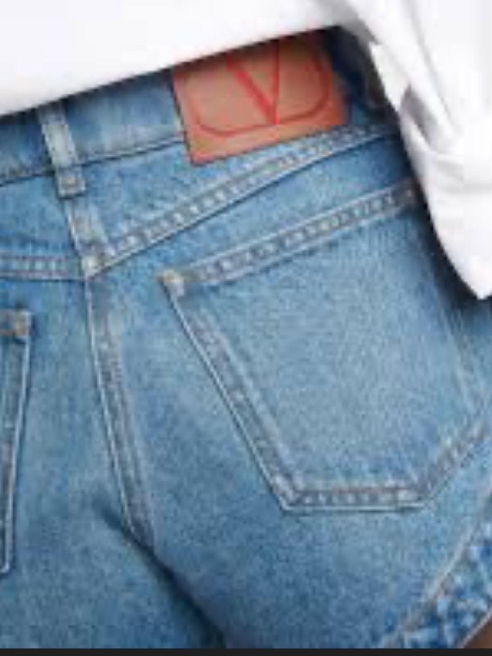 Valentino Blue Denim Women's Shorts